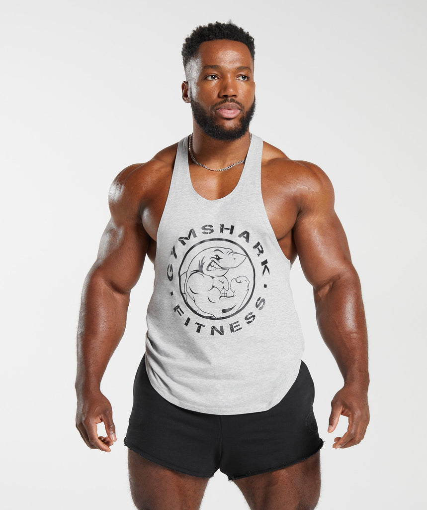 Gymshark Legacy Stringer - Light Grey Marl 1