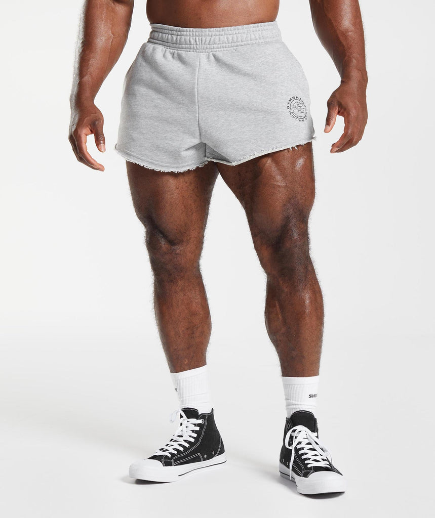 Gymshark Legacy Shorts - Light Grey Marl 1