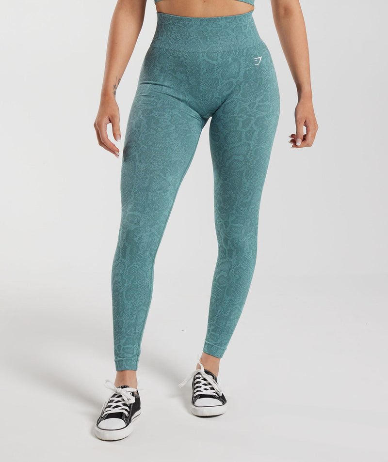 Gymshark Adapt Animal Seamless Leggings - Iceberg Blue/Thunder Blue 